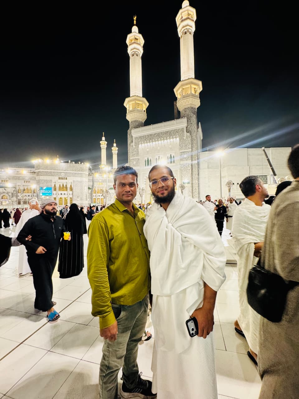 Pilgrims at holy site